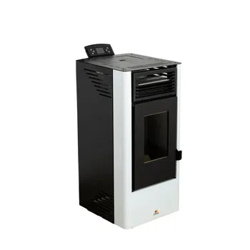 Estufa de pellet WATT 9 kW blanco
