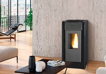 Hidroestufa de pellet TJ Velika 15 kW negra