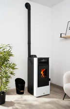 Estufa de pellet WATT 9 kW blanco