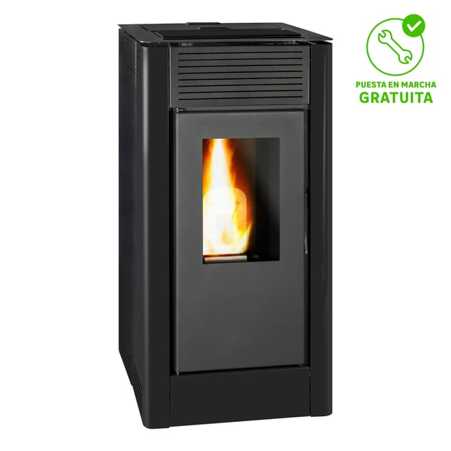 Hidroestufa de pellet TJ Velika 15 kW negra