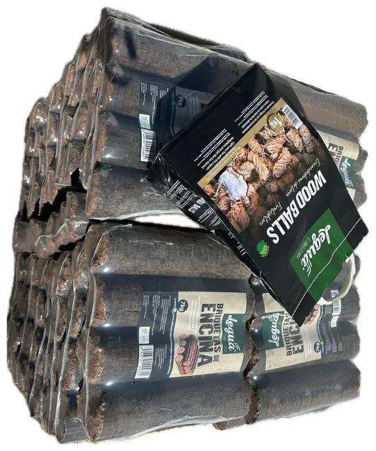 40 paquetes de briquetas de encina 7kg