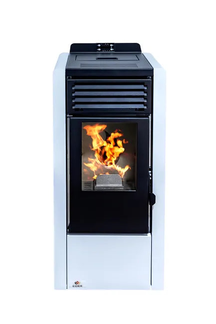 Estufa de pellet AURUM 10 kW blanco WIFI