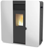 Estufa de pellet canalizable REDPOD First Advance Slim 8 kW blanca