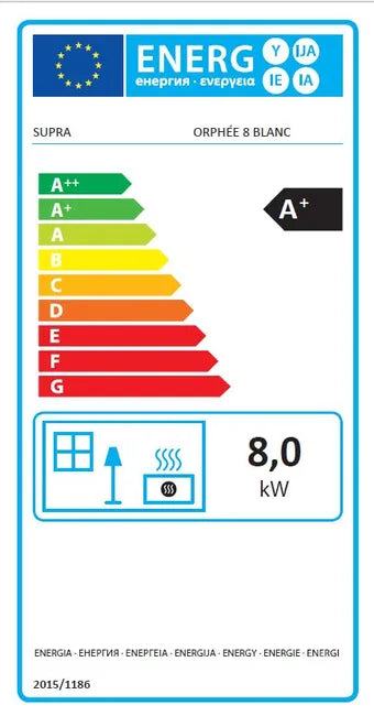 Estufa de pellet Eco ORPHÉE 8 kw