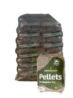 pellets de madeira de 65 sacos